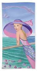 Palm Beach Purple - Bath Towel - Bath Towel - Sharon Tatem LLC.