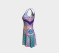 Palm Beach Purple Collection of Dresses Sharon Tatem Fashion - Flare Dress - Sharon Tatem LLC.