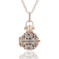 Fine Jewelry Lava Diffuser Necklaces Cage Pendants Chimes - Necklace - Sharon Tatem LLC.